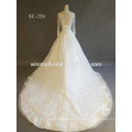 High end china factory wedding dresses plus size long sleeve